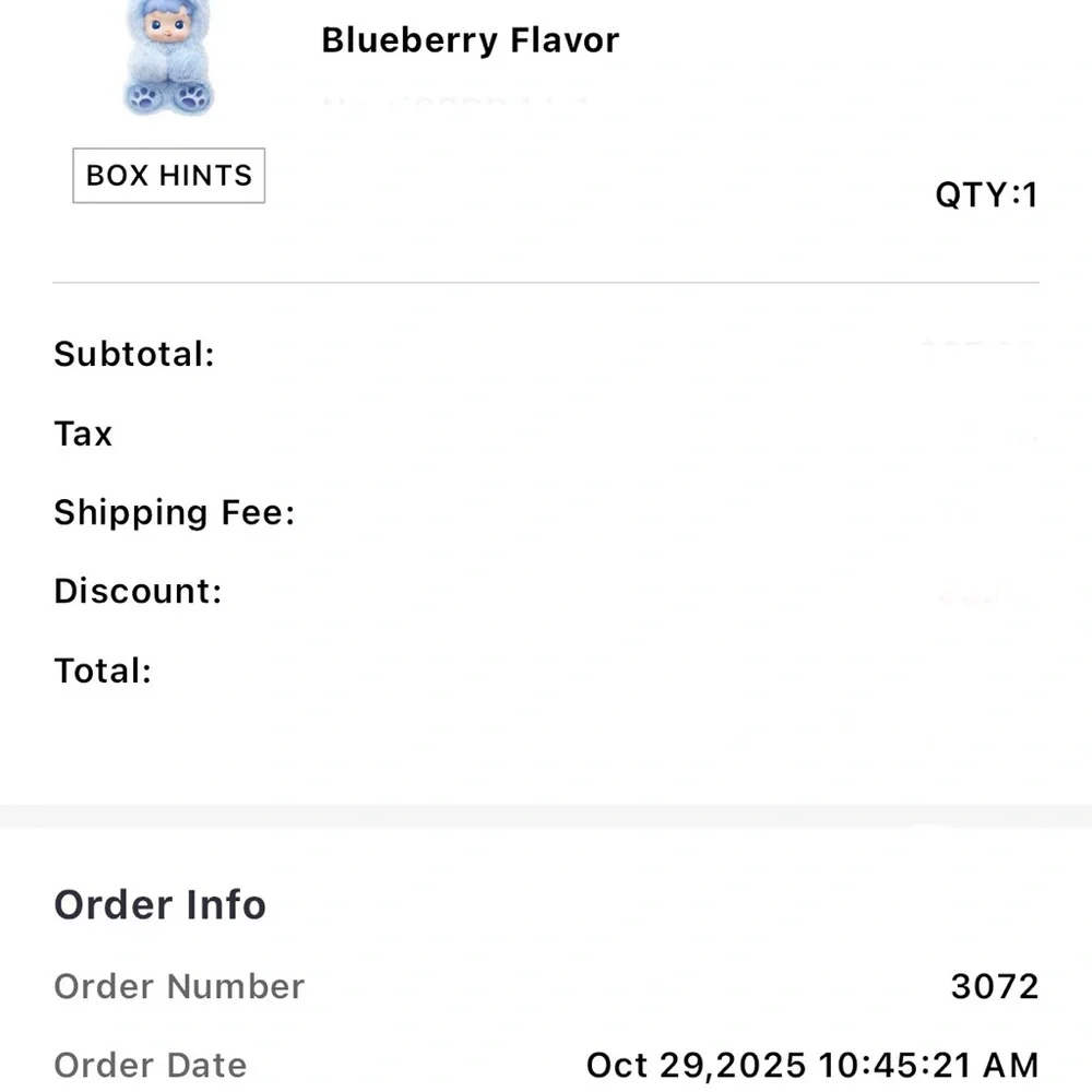 BLUEBERRY Haci Pupu Gummy Bear Vinyl Plush